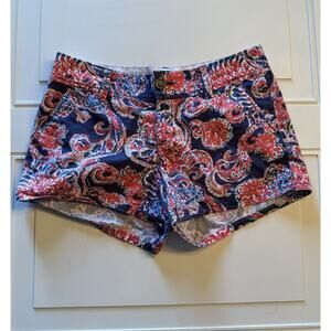 Lilly Pulitzer The Walsh Shorts Size 4 Floral Paisley Print Shorts